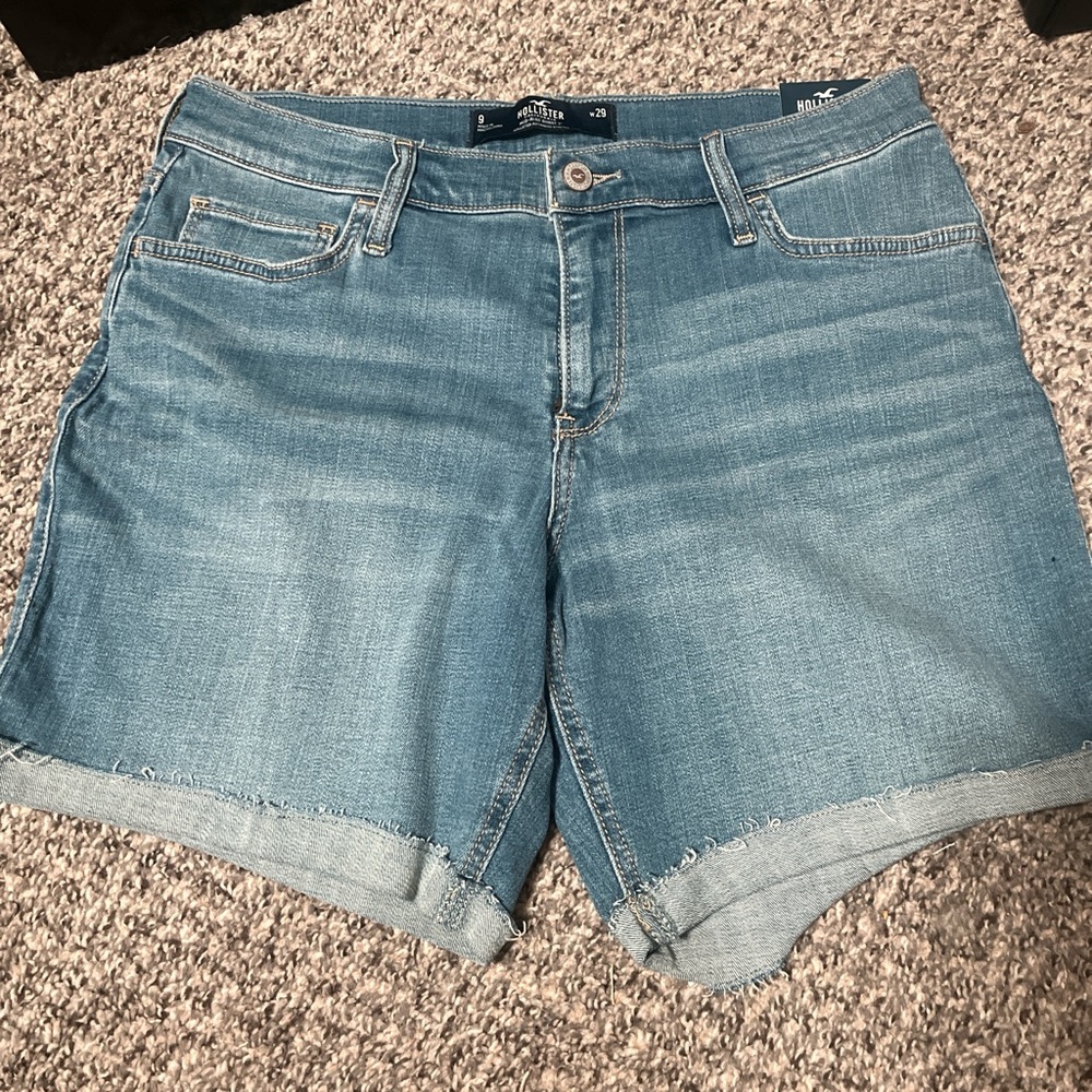 Hollister Light Blue Jean Shorts
